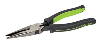 【中古】【輸入品・未使用】Greenlee 0351-08M Long Nose Pliers/Side Cutting Molded Grip 8\