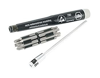 【中古】【輸入品・未使用】Wiha 75095 Micro Bit Set with ESD Safe Handles Slotted Phillips and Hex Metric 16 Piece by Wiha