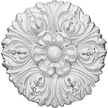 【中古】【輸入品・未使用】Ekena Millwork ros03?X 03fl 3?7?/ 8インチod X 1?/ 2インチPフローラルロゼット