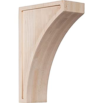 【中古】【輸入品・未使用】Ekena Millwork corw03?X 06?X 10lwrw-case-2?3?Inch W x 6?1?/ 2インチD X 10インチH Largeローソン木製コーベルの CORW03X06X10LWRW-CASE-6 6