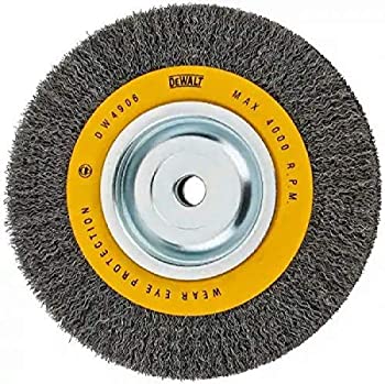 【中古】【輸入品・未使用】DEWALT DW4906 8-Inch Crimped Bench Wire Wheel 5/8 Arbor Medium Face .014-Inch Wire