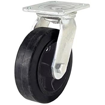 【中古】【輸入品・未使用】Shepherd Hardware 9493 1400-Series 6-Inch Mold-On Rubber Swivel Plate Caster 410-lb Load Capacity by Shepherd Hardware