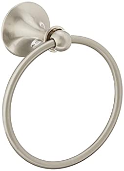 【中古】【輸入品・未使用】Moen DN7786BN ラウンジシングルポスト バスルームハンドタオルリング つや消しニッケル