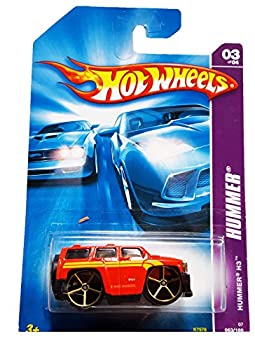 【中古】【インポート品・未当て嵌める】Mattel Hot Wheels 2007 Red Hummer H3 Die Cast Truck Hummer Series #63/180 ミニカー・トイカー-乗り物のおもちゃ-車