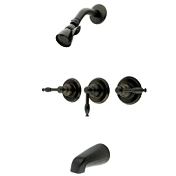 【中古】【輸入品・未使用】キングストン真鍮KB235KLスリータブ＆シャワーの蛇口のハンドル