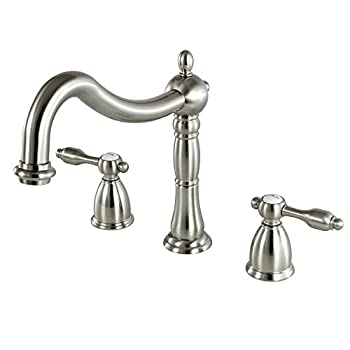 【中古】【39shop】【輸入品・未使用】キングストン真鍮ks134tal★Tudorデッキマウントローマンタブ蛇口トリムwithレバー手、 8-1/2 inch in Spout Reach KS1348TAL 1（新古品）｜アトリエ絵利奈