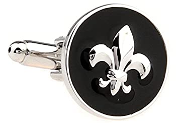 【中古】【39shop】【輸入品・未使用】mrcuff★Fleur De Lis RaisedエンブレムペアCufflinks in a Presentationギフトボックス&ポリッシュクロス（新古品）｜アトリエ絵利奈