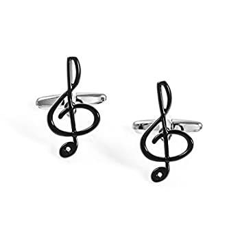 【中古】【39shop】【輸入品・未使用】mrcuffト音記号音楽NOTEペアCufflinks★in a Presentationギフトボックス&ポリッシュクロス(新古品)|アトリエ絵利奈