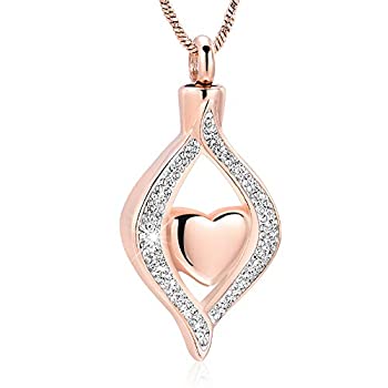 【中古】【輸入品・未使用】The Eye of My Heart Cremation Urn記念品メモリアルジュエリーfor Urnロケットステンレススチール灰ペンダント&フリー20インチチェーン