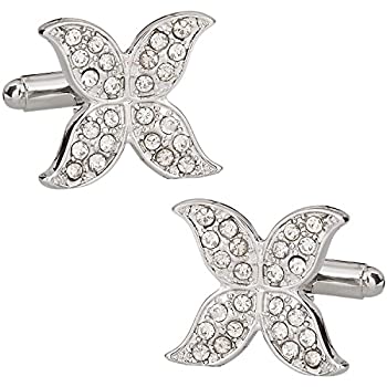 【中古】【39shop】【輸入品・未使用】Cuff-Daddyクリスタル★バタフライ カフリンクス(新古品)|アトリエ絵利奈
