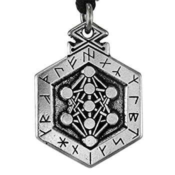 【中古】【輸入品・未使用】Armanen Runes お守り Yggdrasil生命の木ペンダント