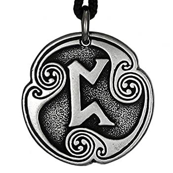 【中古】【39shop】【輸入品・未使用】ピューターPertho★Rune of Luck Talismanペンダント???Viking Asatruネックレス（新古品）｜アトリエ絵利奈