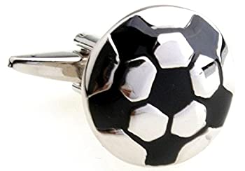 【中古】【39shop】【輸入品・未使用】mrcuffサッカーボールペアCufflinks★in a Presentationギフトボックス&ポリッシュクロス(新古品)|アトリエ絵利奈