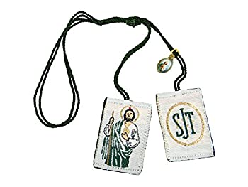 【中古】【輸入品・未使用】Jude The Apostle 緑のスカプラリオ メダルチャーム