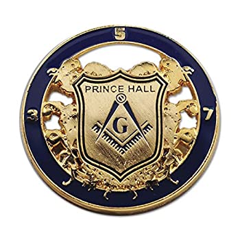 【中古】【輸入品・未使用】The Masonic Exchange Masonic Prince Hallラウンドブルー&ゴールドラペルピン???1?1?/ 4?\