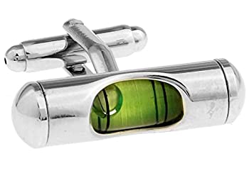【中古】【輸入品・未使用】mrcuffレベルグリーン液体ConstructionペアCufflinks in a Presentationギフトボックス&ポリッシュクロス