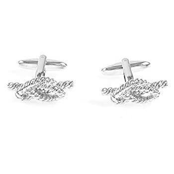 【中古】【39shop】【輸入品・未使用】mrcuffノットロープSailor★Ship BoatペアCufflinks in Presentationギフトボックス&ポリッシュクロス(新古品)|アトリエ絵利奈