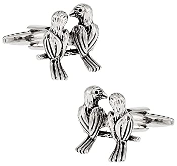 【中古】【輸入品・未使用】Cuff - Daddy Cute Love Birds Cufflinks Withプレゼンテーションボックス