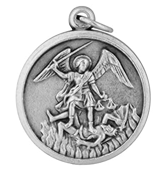 【中古】【輸入品・未使用】聖ミカエルベネラ円形メダル 7/8インチ