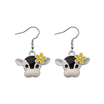 【中古】【輸入品・未使用】MAOFAED 牛のギフト 牛 ママ ギフト 牛のオーナー ギフト 牛 ダングル イヤリング 動物 恋人 ギフト 牛 女の子 ジュエリー 9,266円