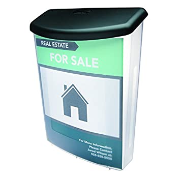 【中古】【輸入品・未使用】Outdoor Literature Box 10w x 4-1/2d x 13-1/8h Black/Clear (並行輸入品)