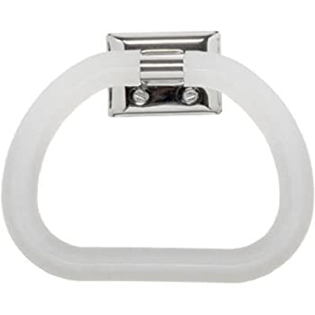【中古】【輸入品・未使用】Decko Bath38230Plastic Towel Ring-CHR/WHT TOWEL RING (並行輸入品)