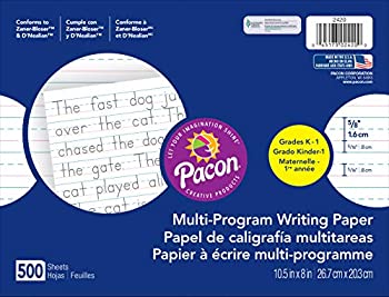 【中古】【輸入品・未使用】PACON CORPORATION PAC2420 DNEALIAN MULTI-PROGRAM HANDWRTING K-10 1/2 INCH X 8 5/8 INCH L