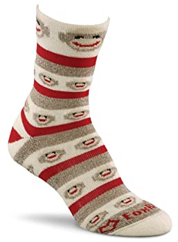 【中古】【39shop】【輸入品・未使用】Red★Heel Crew Monkey Stripe Socks 1pr/Pkg-Size Medium Brown (並行輸入品)（新古品）｜アトリエ絵利奈