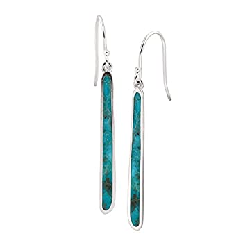 【中古】【輸入品・未使用】Silpada \'Turquoise Drop\' Compressed Turquoise Drop Earrings in Sterling Silver