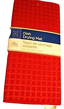 【中古】【輸入品・未使用】Home Collection Red Dish Drying Mat - 30cm x 46cm
