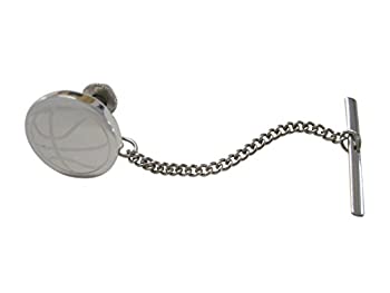 【中古】【輸入品・未使用】Kiola Designs シルバートーン エッチング ラウンド バスケットボール タイタック