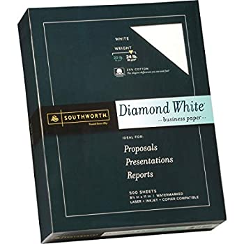【中古】【輸入品・未使用】25% Cotton Diamond White Business Paper 24 lbs. 8-1/2 x 11 500/Box