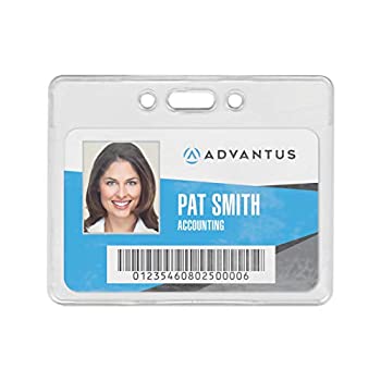 【中古】【輸入品・未使用】Proximity ID Badge Holder Horizontal 3 3/8w x 2 3/8h Clear 50/Pack (並行輸入品)