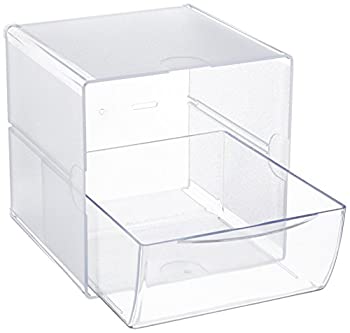 【中古】【輸入品・未使用】Desk Cube with Drawer Clear 7-1/8 x 6 x 6 (並行輸入品)