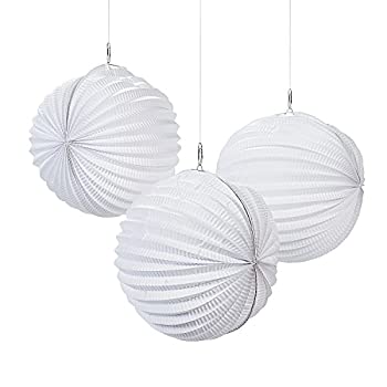 【中古】【インポート品・未当て嵌める】Small White Paper Party Lanterns (1 dz) by Fun Express [並行輸入品] キッチン用品・食器・調理器具-その他