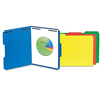 【中古】【輸入品・未使用】Manila Folders 2 Fasteners 1/3 Tab Letter Blue 50/BX (並行輸入品)