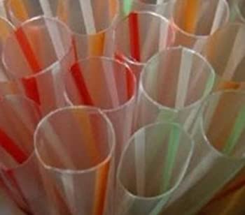【中古】【輸入品・未使用】150 Count EXTRA WIDE Fat Boba Drinking Straw 8 1/2 Striped. by Kavat