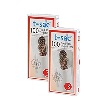 【中古】【39shop】【輸入品・未使用】T-Sac★Tea Filter Bags Disposable Tea Infuser Number 3-Size 3 to 8-Cup Capacity Set of 200 by T-Sac [並行輸入品]（新古品）｜アトリエ絵利奈
