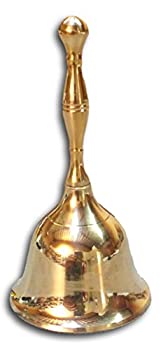 【中古】【39shop】【輸入品・未使用】One★Polished Brass Hand Bell 5 Inch High for Church Dinner School Reception by India Arts [並行輸入品]（新古品）｜アトリエ絵利奈