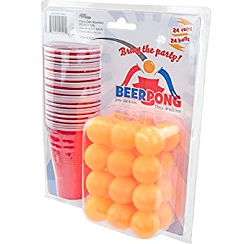 【中古】【輸入品・未使用】Fairly Odd Novelties Beer Pong Set 24レッドカップとPing Pong Balls。