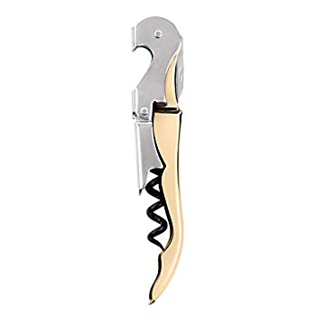 【中古】【輸入品・未使用】True Gold ダブルヒンジウェイターコルクスクリュー メタリック 4.75x0.75x1