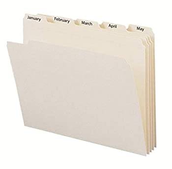 【中古】【39shop】【輸入品・未使用】Indexed★File Folders 1/5 Cut Indexed Jan-Dec Top Tab Letter Manila 12/Set (並行輸入品)（新古品）｜アトリエ絵利奈