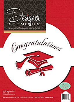 【中古】【輸入品・未使用】Designer Stencils Graduation Cake Stencil