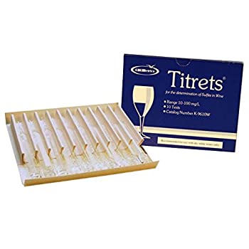 【中古】【輸入品・未使用】Midwest Homebrewing and Winemaking Supplies Titrets 10 Tests SO2 Test Kit Multicolor
