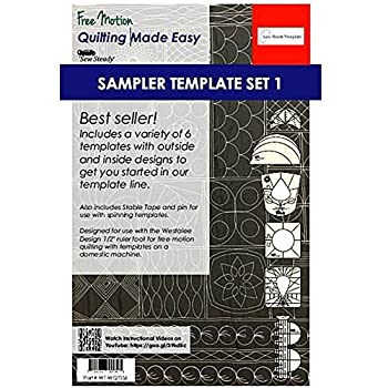 【中古】【輸入品・未使用】(Low \u0026 Medium Shank) - Sew Steady Quilting Template 6 Piece Template Set (Low \u0026 Medium Shank)