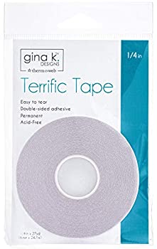 【中古】【輸入品・未使用】Gina K. Designs for Therm O Web Terrific Tape 両面粘着 1/4インチ x 27ヤード