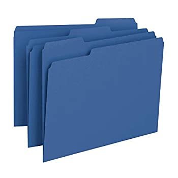【中古】【輸入品・未使用】File Folders 1/3 Cut Top Tab Letter Navy 100/Box (並行輸入品)