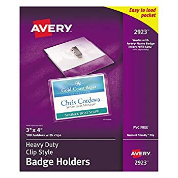 【中古】【39shop】【輸入品・未使用】Photo★ID Badge Holder Horizontal 4w x 3h Clear 100/Box (並行輸入品)(新古品)|アトリエ絵利奈