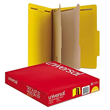 【中古】【輸入品・未使用】Pressboard Classification Folders Letter Six-Section Yellow 10/Box (並行輸入品)