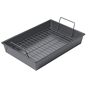 【中古】【輸入品・未使用】Chicago Metallic Non-Stick Roast Pan with Non-Stick Rack 13 x 9 x 2.2 inches by CHICAGO METALLIC